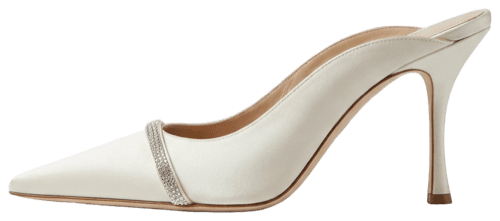 Satin slingback