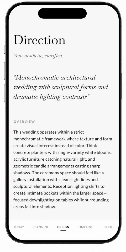 Creative direction — UNSTAGED iOS