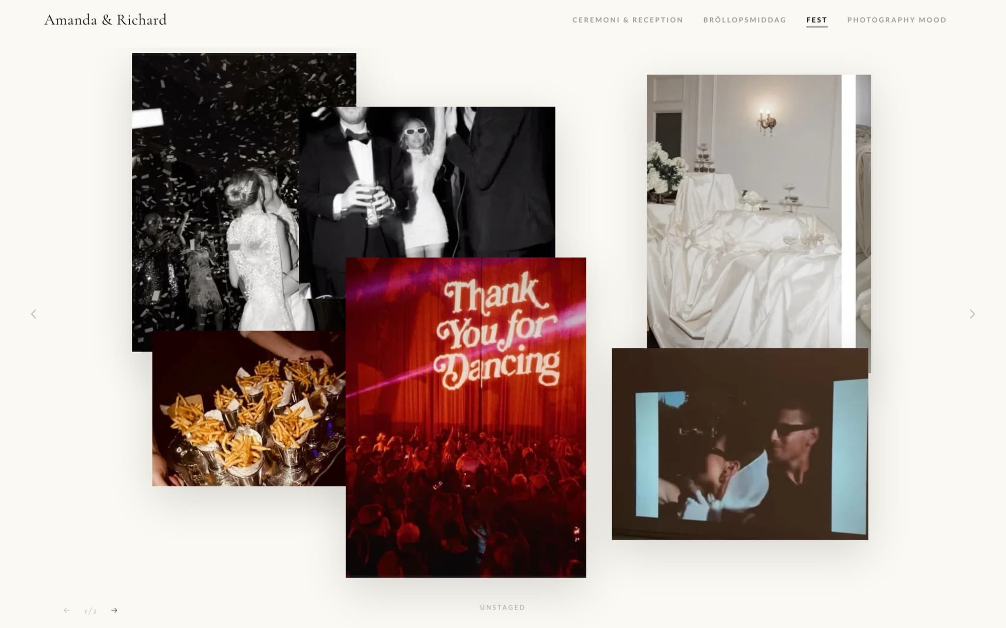 The party — UNSTAGED