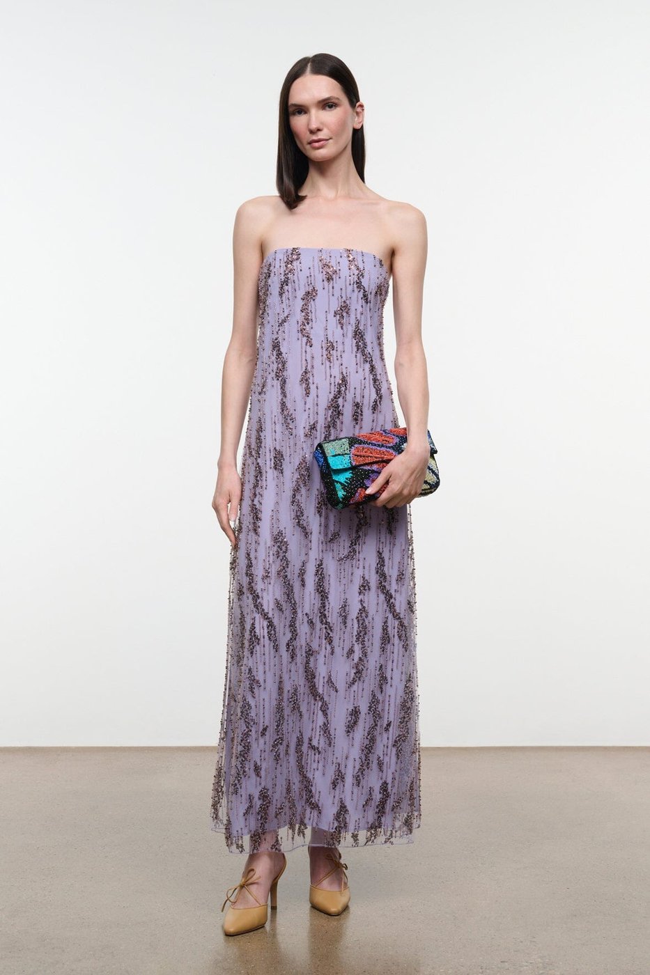 STAUD Cassie dress, lilac