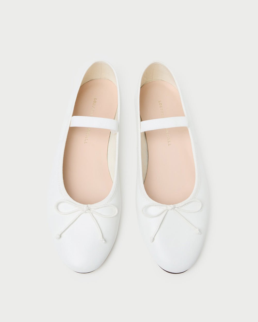 Loeffler Randall Leonie leather ballet flat, ivory
