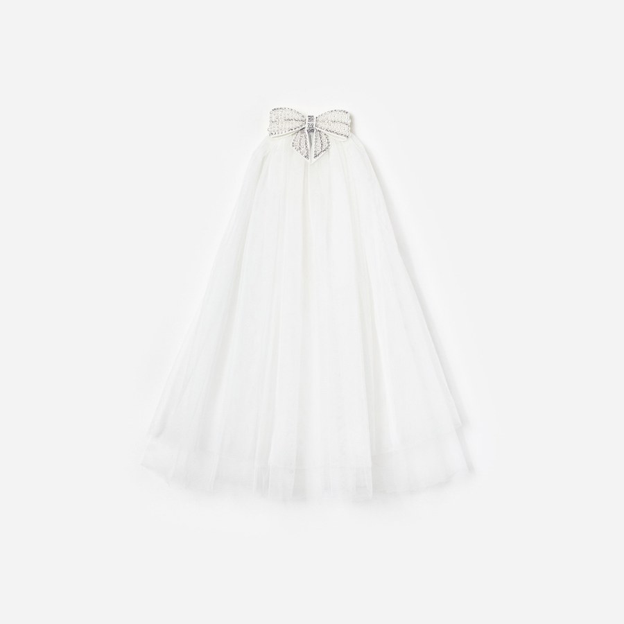 Self-Portrait Embellished bow veil