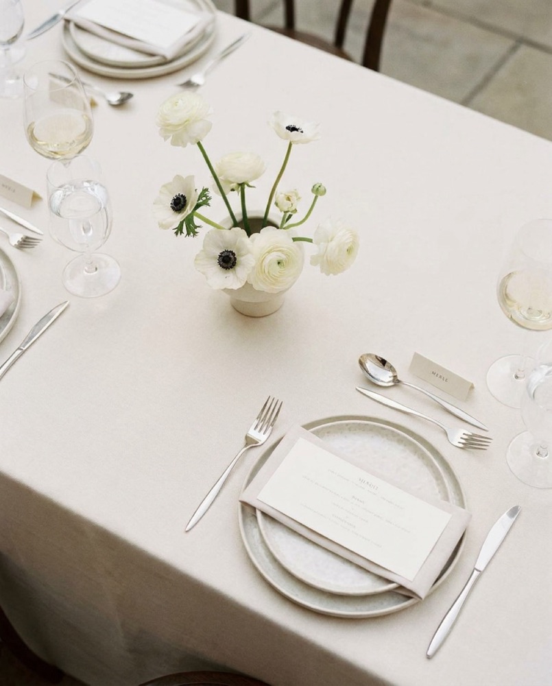 A table set for dinner